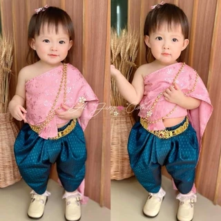 ชุดไทยเด็ก รุ่นแม่พุดตาน ~ AI Jung clothes ชุดไทยเด็ก สไบสำเร็จ ชุดไทยใส่ไปโรงเรียน