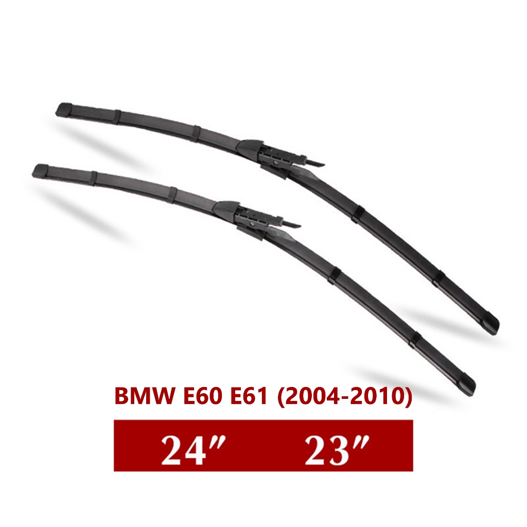 ใบปัดน้ำฝน BMW 5 Series E60 E61(2004-2010) ขนาด 24 นิ้ว+23 นิ้ว (1 คู่) แทนของเดิม (1012)