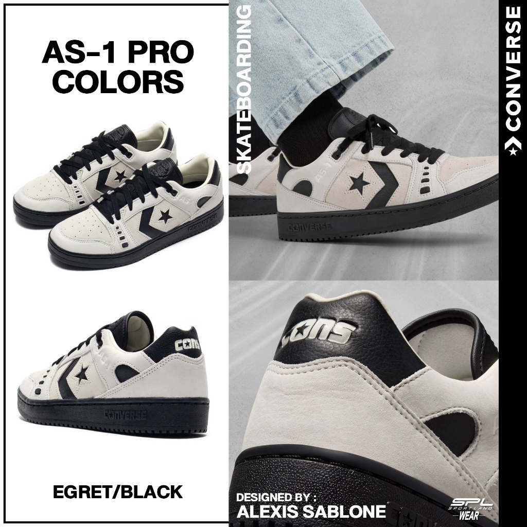 Converse คอนเวิร์ส รองเท้าผ้าใบ รองเท้าสเก็ตบอร์ด SK UX AS-1PRO OX A07624CMU4CMBK (3800)