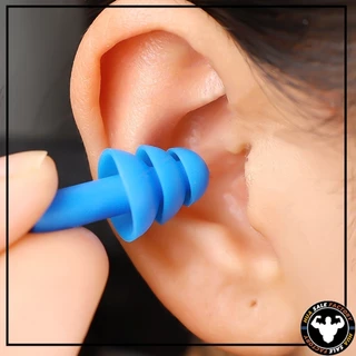 ที่อุดหูกันเสียง ปลั๊กอุดหูลดเสียง เอียร์ปลั๊ก สำหรับเรียนว่ายน้ำ Earplugs พร้อมกล่อง 1 คู่ ปลั๊กอุดหูซิลิโคน
