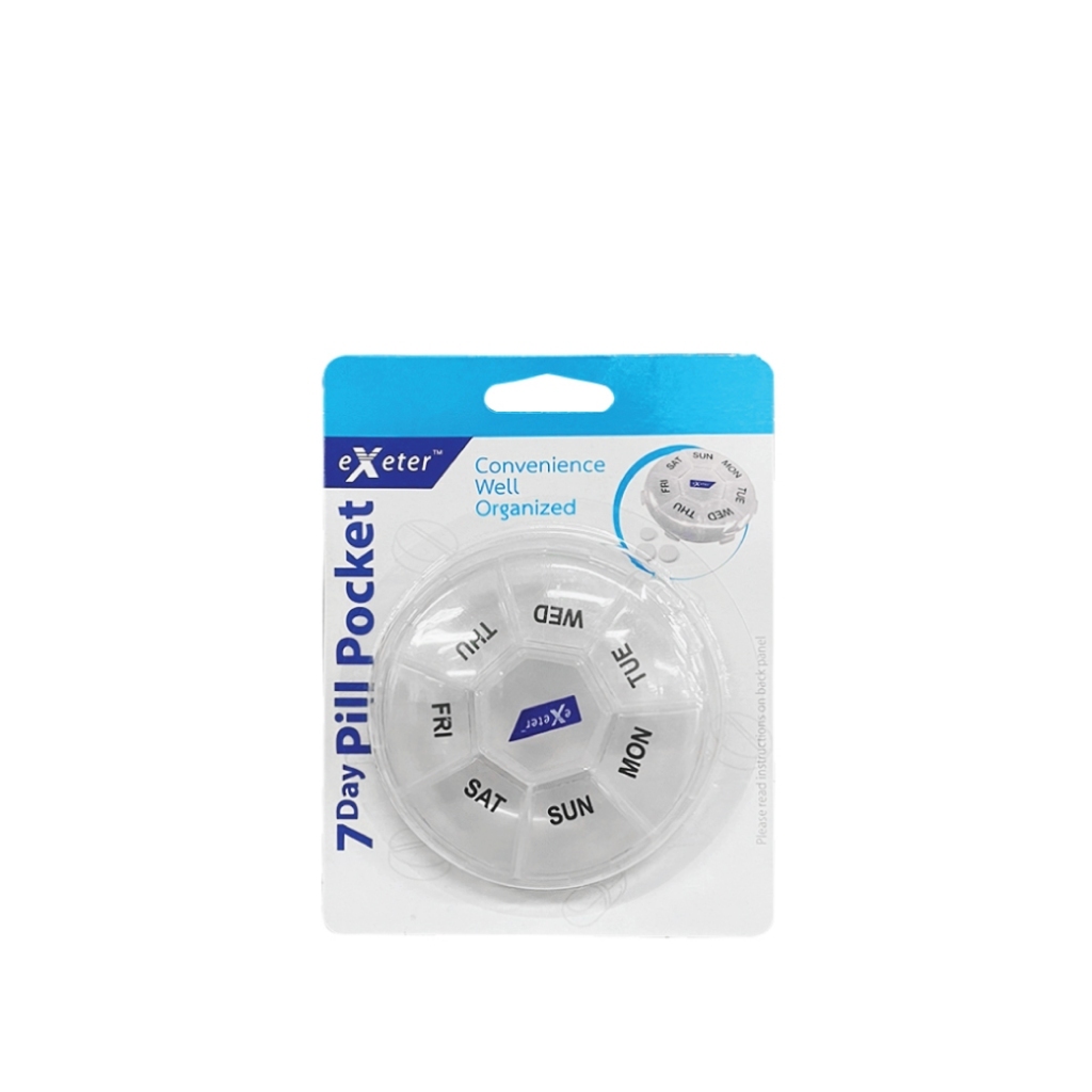 EXETER ตลับยา POCKET 7 วัน ตลับใส่ยาแบบพ็อกเก็ต - EXETER 7 DAY PILL POCKET