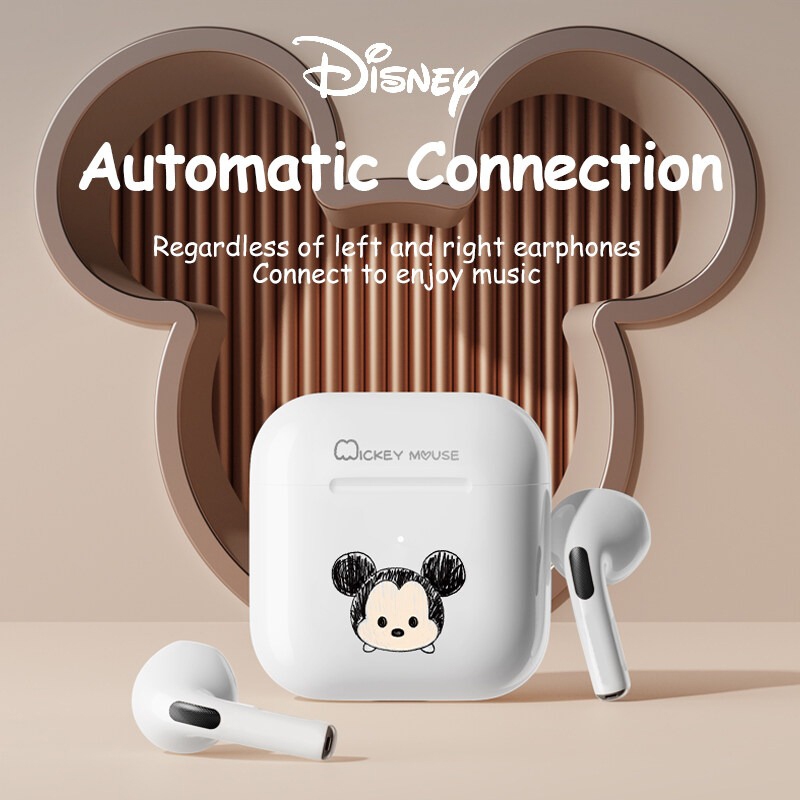 Disney F12  หูฟังบลูทูธไร้สาย 5.2 ลดเสียงรบกวน สเตอริโอ HiFi สําหรับเล่นเกม