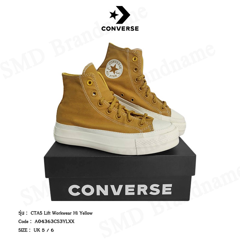 Converse รองเท้าผ้าใบ รุ่น Chuck Taylor Ctas Lift Workwera Hi Yellow Code: A04363CS3YLXX