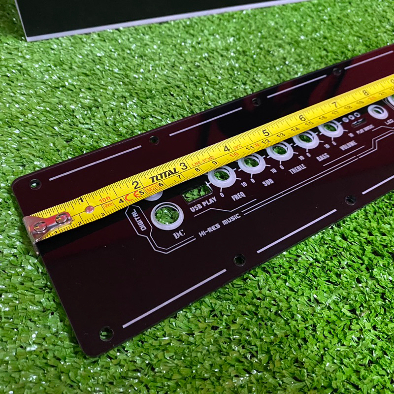 แผ่นเพลท HT21  HT21-3g ดำเงา 22cm x 5cm ลำโพงบลูทูธdiy 007