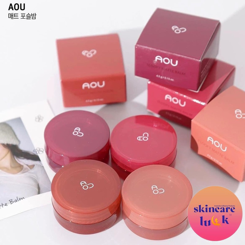 แท้/ส่งไวมาก มี03-08 AOU Floofy Matte Balm 4.5g ลิปแมทบาล์ม ตัวดัง ลิปฮงแฮอิน