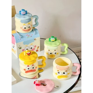แก้วกาแฟ พร้อมกล่องของขวัญ ลายตัวตลกสวย น่ารัก ราคาดี หลายแบบ เข้าไมโครเวฟได้