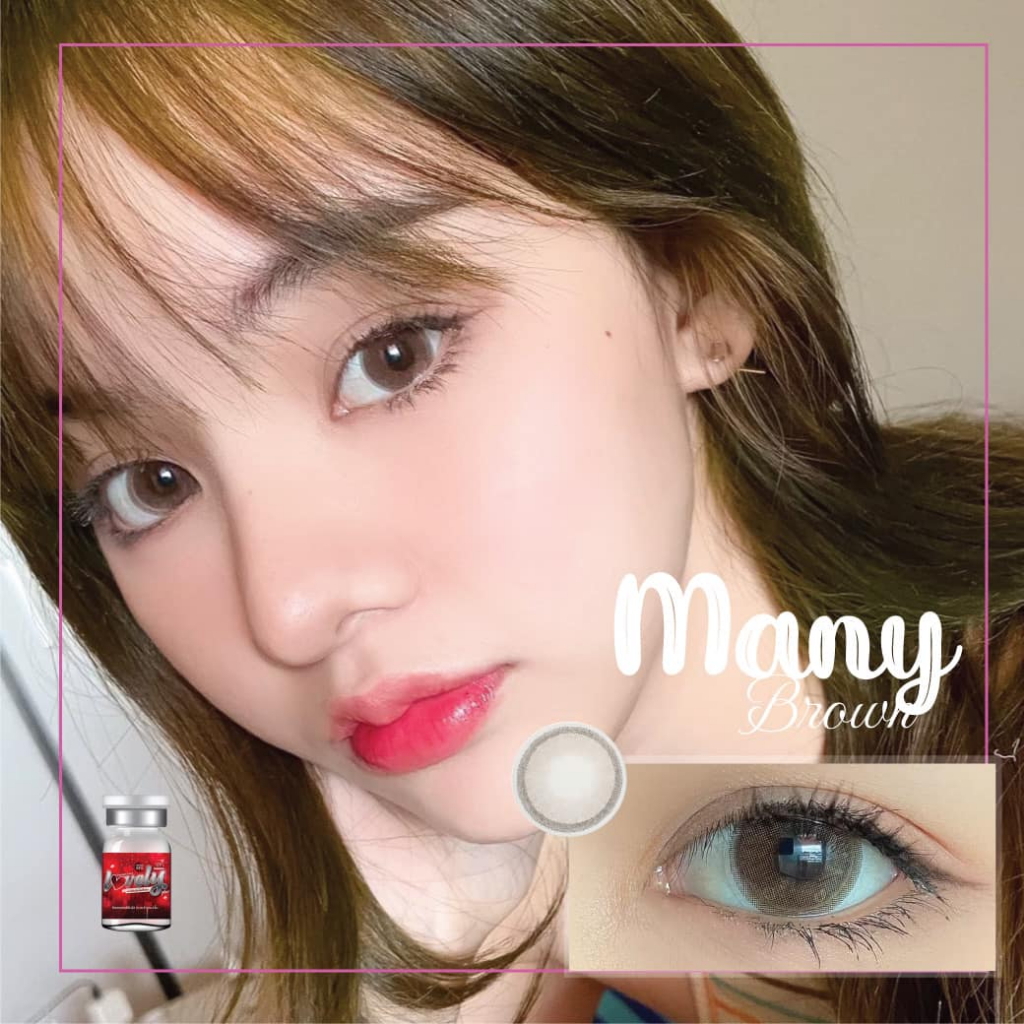 🔥คอนแทคเลนส์✨ขนาดกลาง✨ Many (Lovelylens)