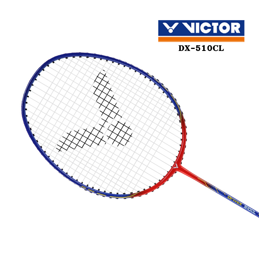 VICTOR ไม้แบดมินตัน พร้อมขึ้นเอ็น รุ่น DX-510CL แถม ซอง (สินค้าขึ้นเอ็นแล้วพร้อมส่ง)