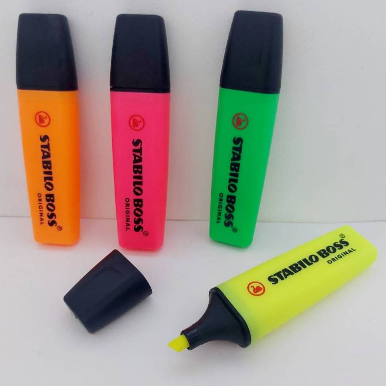 STABILO BOSS ปากกาเน้นข้อความ สีฟ้า