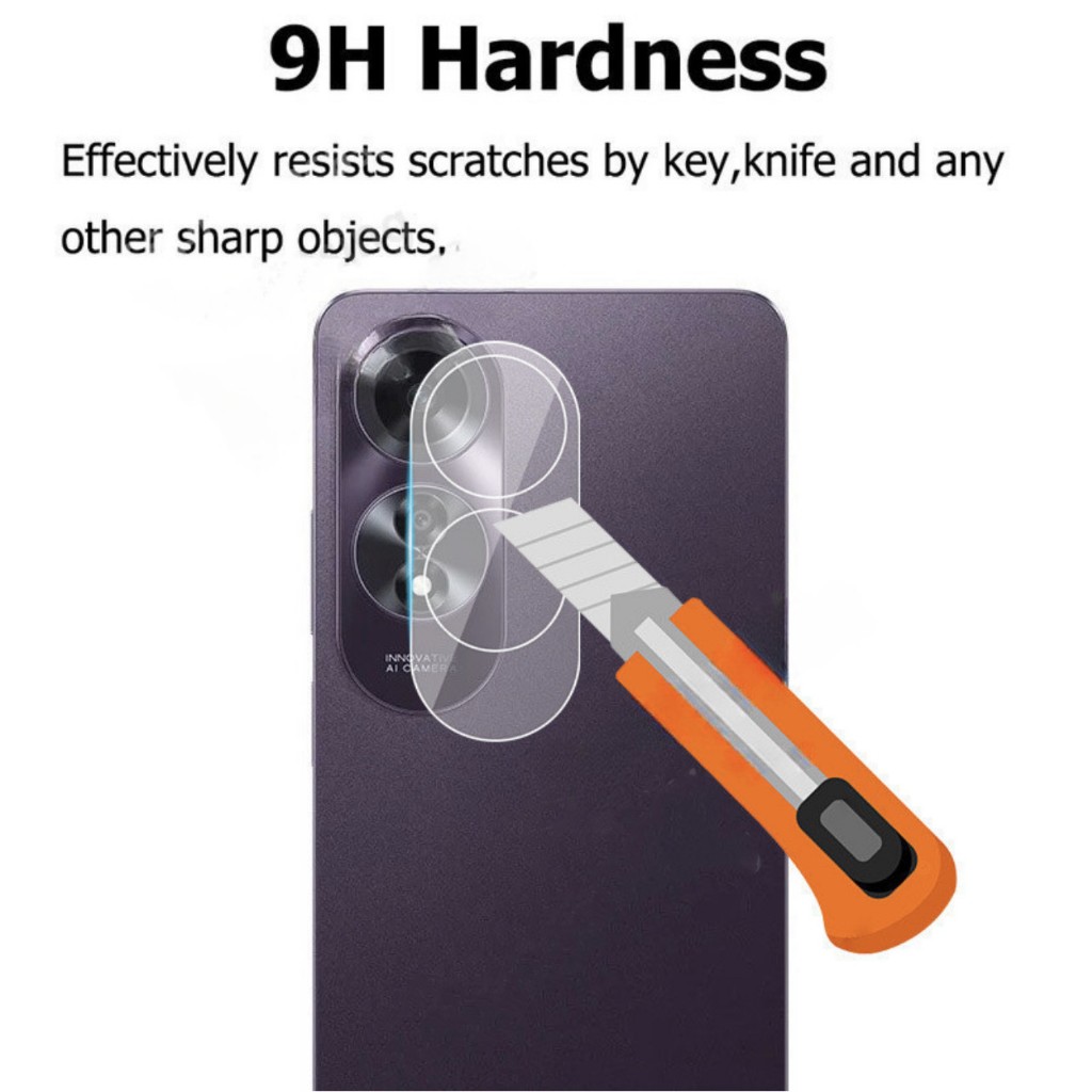 ฟิล์มกระจกเลนส์กล้อง Oppo A60 4G  ฟิล์มเลนส์กล้อง ปกป้องกล้องถ่ายรูป ฟิล์มกระจก A60