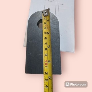 เหล็กแผ่นเจาะรู ร้อยน็อต ร้อยสลัก ยาว12cm กว้าง7.5cm(ราคาต่อ1ชิ้น)เลือกความหนา เลือกขนาดรู ได้
