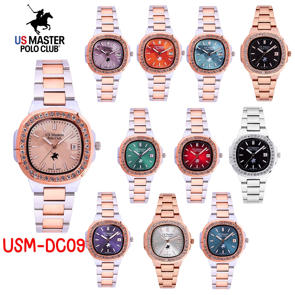 US Master Polo Club รุ่น USM-DC09 Queen Grand Diamond นาฬิกาข้อมือผู้หญิง สายสแตนเลส (ขนาด 36 มม)