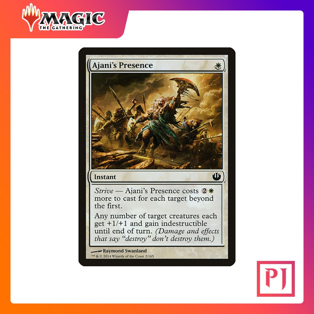 [MTG] Ajani's Presence [JOU] [WHITE] [COMMON] [NORMAL] [ENG] (การ์ดเมจิค / Magic the Gathering)