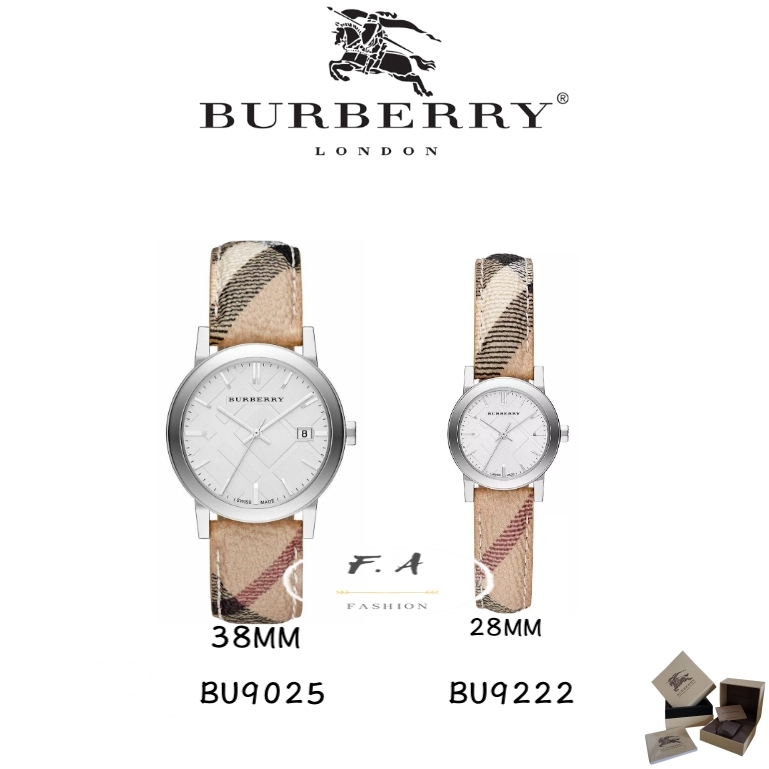 ไม่มีค่าจัดส่งค่ะ F.A Burberry นาฬิกาข้อมือผู้หญิงค่ะ แบรนด์เนม ของแท้ รุ่น BU9025 BU9222 แบรนด์ Bur