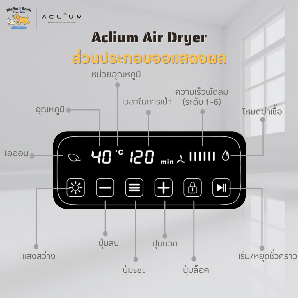 Aclium مجفف شعر الحيوانات — صورة 4