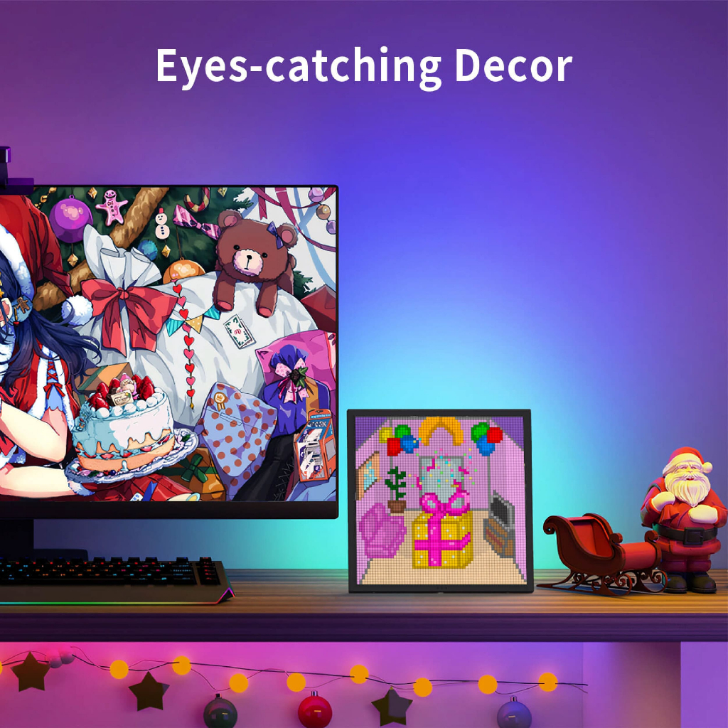 Divoom Pixoo 64 Pixel Art LED Display Black จอพิกเซล กรอบภาพดิจิตอล - รูปที่ 3