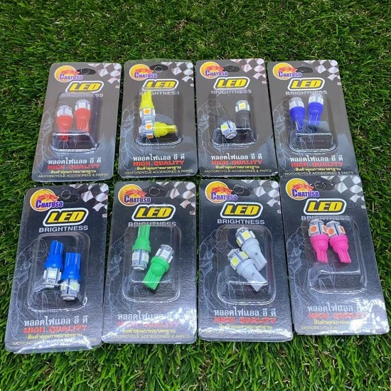 หลอดไฟหรี่ ไฟเลี้ยว ไฟไมล์ LED มีให้เลือก8สี (ขายเป็นคู่) !!!ราคาสุดคุ้ม!!! สินค้าเกรดAAA ส่งตรงจากโรงงาน