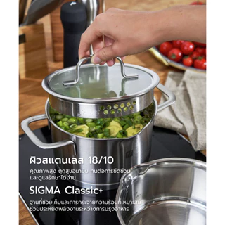 ZWILLING หม้อสตูว์ สเตนเลสสตีล 20 ซม. รุ่น TrueFlow N66922200
