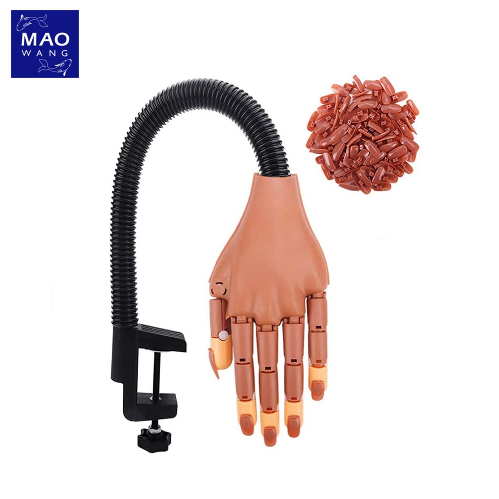 Manicure practice model หุ่นมือปลอม อุปกรณ์เสริม ขยับได้ พกพาสะดวก เหมาะสำหรับ นักเรียนฝึกทำเล็บ