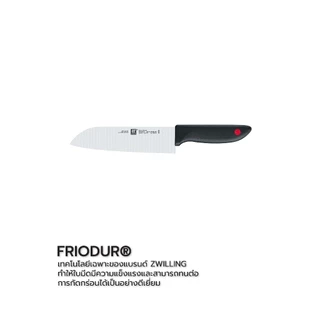 ZWILLING มีดซันโตกุ สเตนเลสสตีล 180 มม. รุ่น Twin Point ด้ามสี Black N32327181