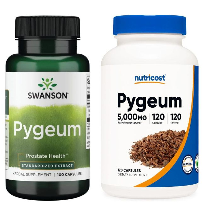 ต้านการอักเสบ ลดความเสี่ยงต่อมลูกหมากอักเสบ ต่อมลูกหมากโต ปัสสาวะขัด Pygeum, Prostate Health,100/120 Caps