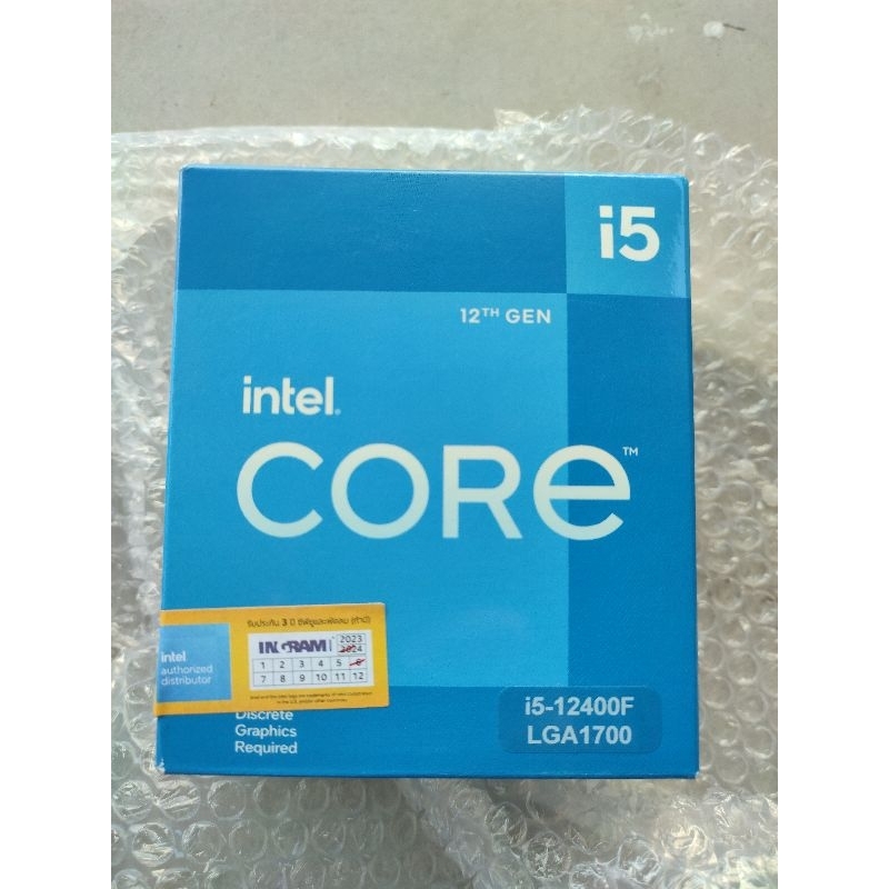 CPU CORE I5-12400F (ต้องใช้การ์ดจอแยก)  &  i5 12400 LGA 1700 2.5 GHz 6C/12T