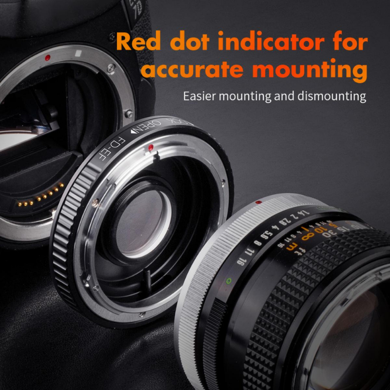 K&F Canon FD Lenses to Canon EOS Mount Camera Adapter (KF06.082)