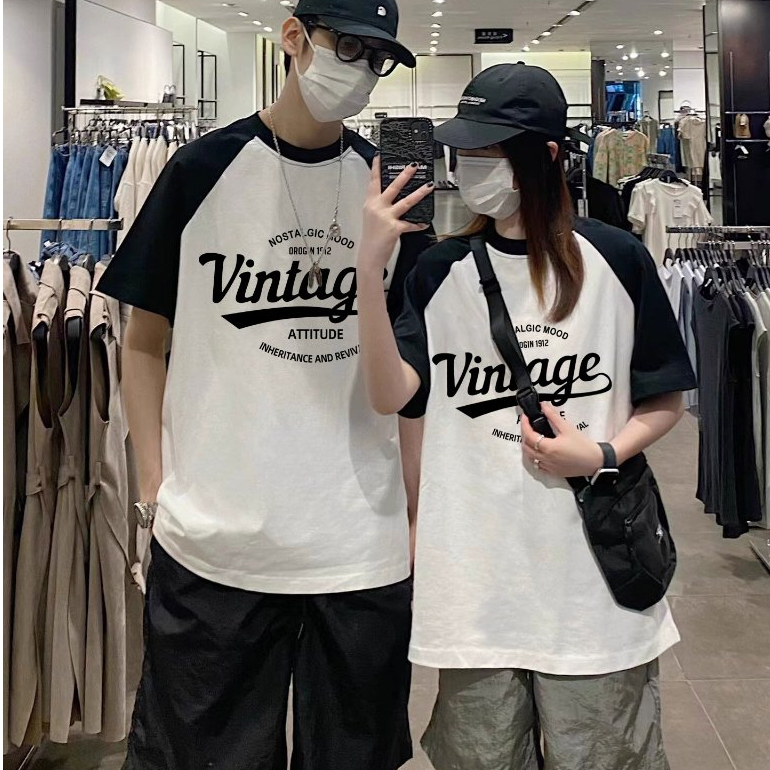 เสื้อคู่กับแฟนไซร์ใหญ่ Oversize เสื้อผ้าแฟชั่นวัยรุ่นน่ารัก เสื้อยืดโอเวอร์ไซส์ผู้หญิงที่กําลังฮิต ทรงหลวมสไตล์เกาหลี