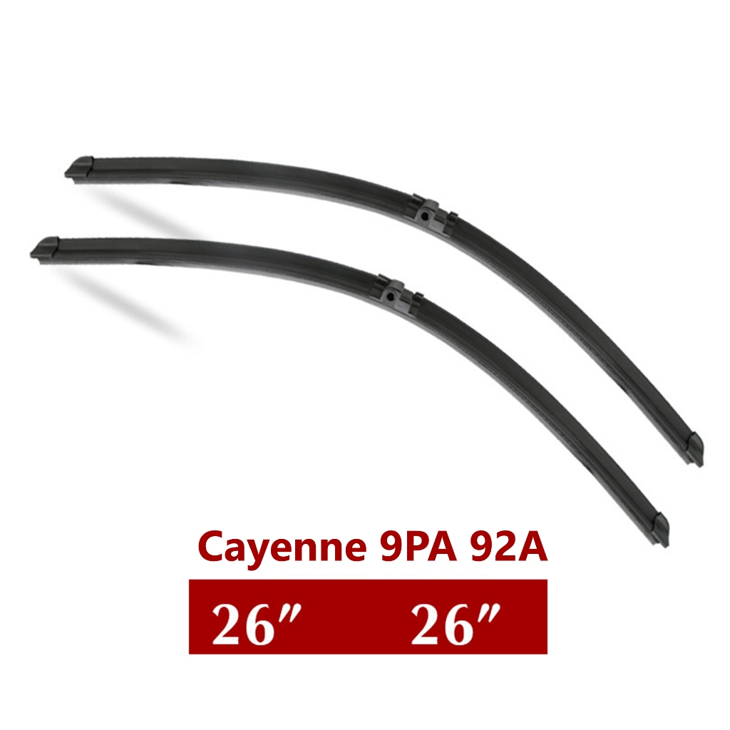 ใบปัดน้ำฝน Porsche Cayenne 92a 9pa (2003-2016) ขนาด 26 นิ้ว+26 นิ้ว (1 คู่) แทนของเดิม (1015)