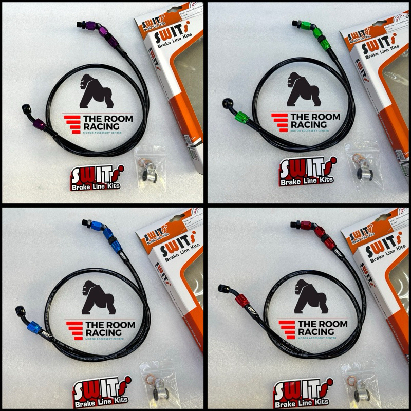 สายเบรคSwits(สวิตช์) หัว45องศาและ90องศา ยาว34”36”แท้ 🇹🇭