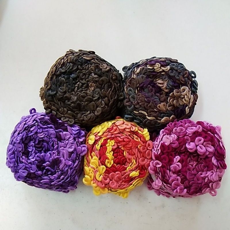 ไหมพรม ไหมพรมรังไหม ไหมพรมดอกไม้ ยี่ห้อ egret น้ำหนัก 160 กรัม