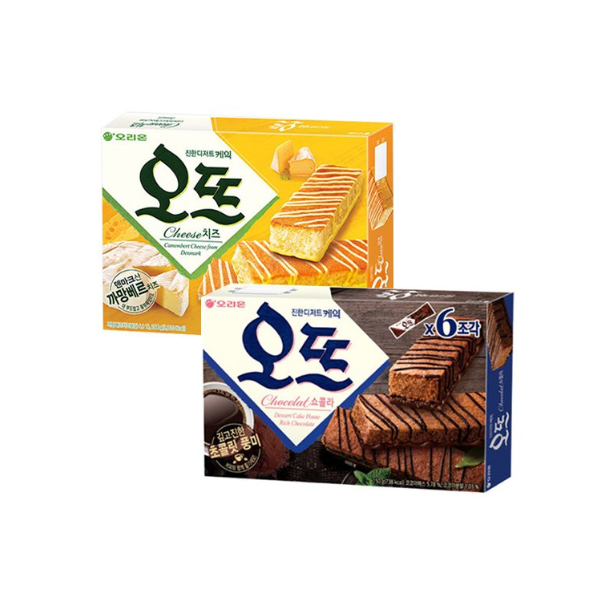 오리온ขนมเค้กแท่งรสช็อกโกแลต&ชีส 150g