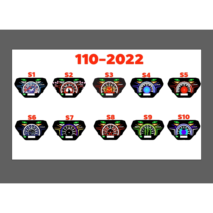 แผ่นไมล์เวฟ110i 2022 ดิจิตอล งานMedium ออกแบบได้ตามสั่ง