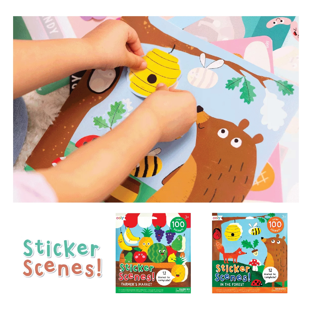 Sticker Scenes ลาย Farmer's Market และ in the forest