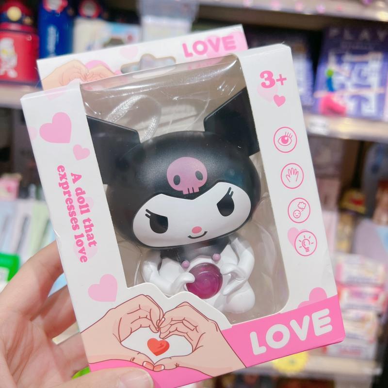 ตุ๊กตาคุโรมิมีเสียง I LOVE YOU `ของเล่นขนาดเล็กของขวัญวันวาเลนไทน์ บอกรักคนที่รักได้ พร้อมส่งนากไทย