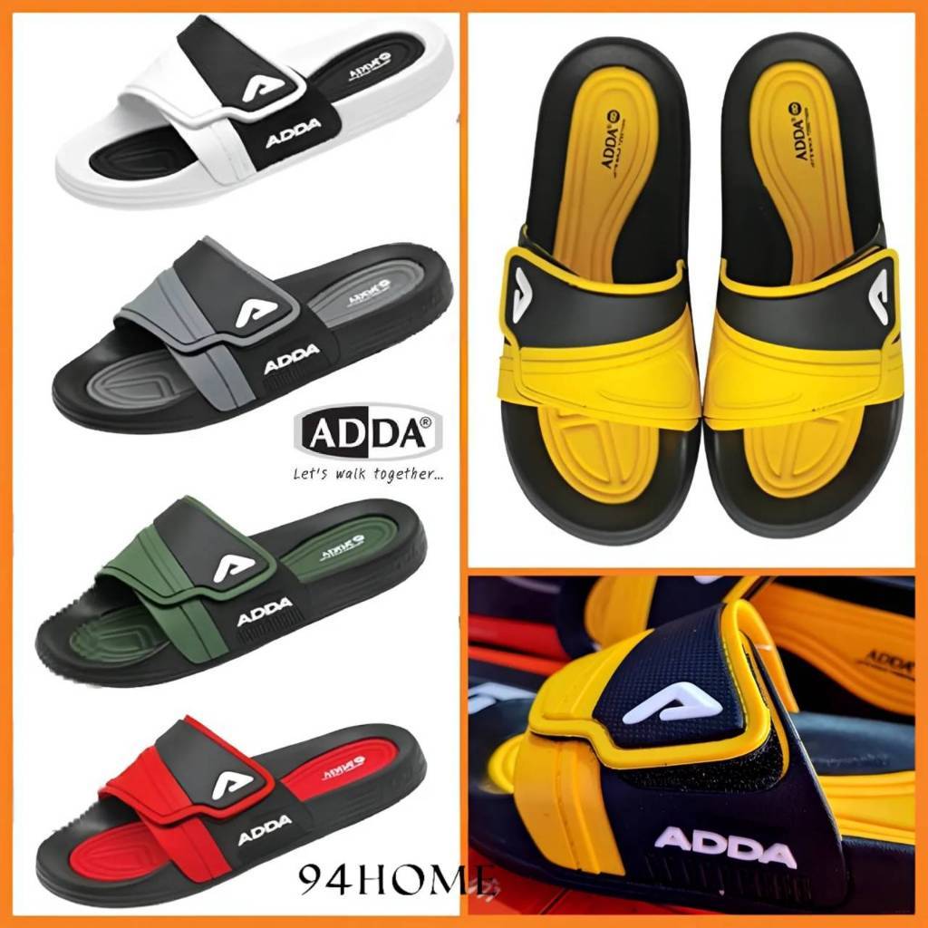 31T74-M1 adda  แอดด้า รองเท้าแตะแบบสวม ผู้ชาย ปรับขนาดได้ นุ่มเบาสบายเท้า size 4-9 ดูขนาดไซส์ตารางที่รูปภาพ