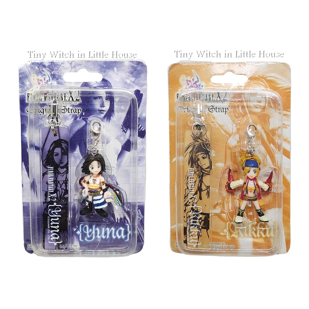 Final Fantasy X-2 YUNA - RIKKU Keychain Strap Mini Figure ไฟนอลแฟนตาซี