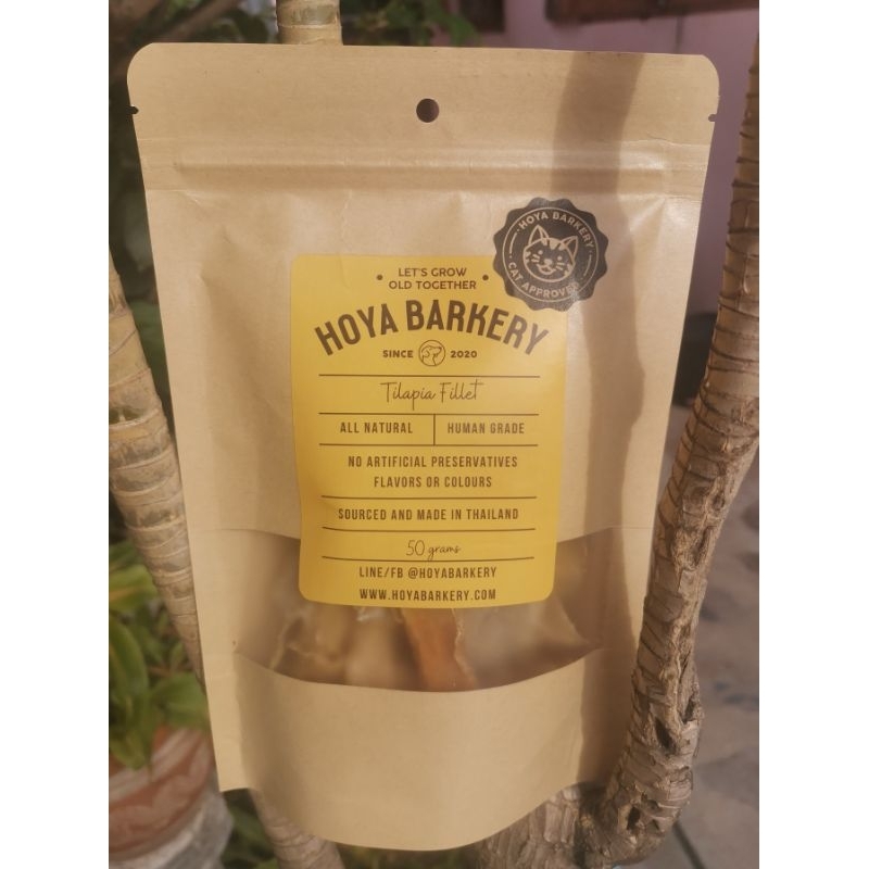 HOYA​ BARKERY​ 50ก.​ Tilapia Fillet ขนมน้อนแมว🐱และน้นหมา🐶
