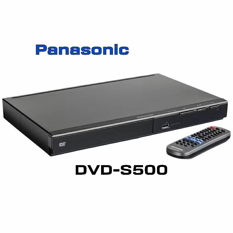 Panasonic เครื่องเล่น ดีวีดี DVD PLAYER USB MP3 รุ่น DVD-S500GJ-K
