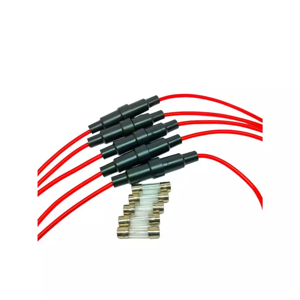 กระบอกฟิวส์เส้น ฟิวส์สาย,ฟิวส์เส้น fuse holder case แถมฟิวส์ 10A ฟิวส์
