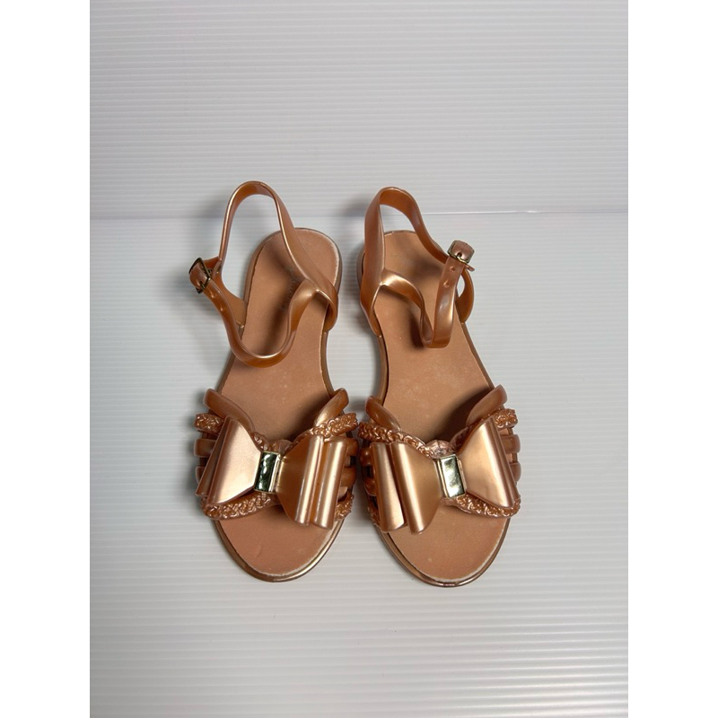 รองเท้ารัดส้นเด็ก jelly bunny สีทอง แท้💯