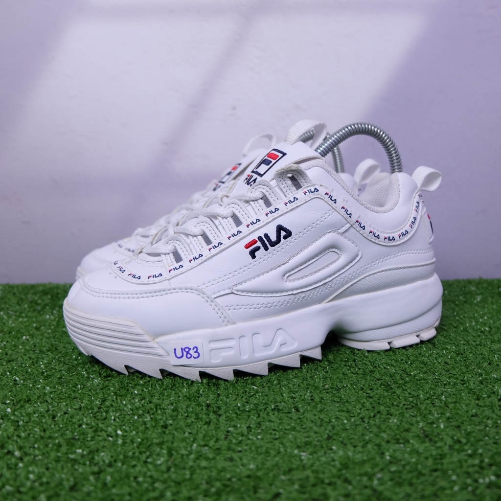 (38/23.5 cm) Fila Disruptor Sneakers ฟีล่ามือ2ของแท้💯 รองเท้าผ้าใบเกาหลีผู้หญิง