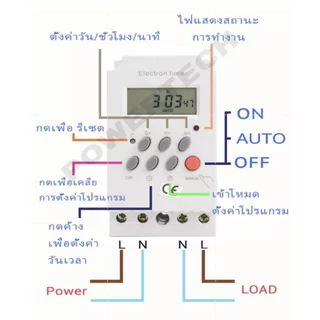 Timer Switch 25A KG316T-ll เครื่องตั้งเวลา เปิด-ปิด อุปกรณ์ไฟฟ้า อัตโนมัติ Kg 12V DC