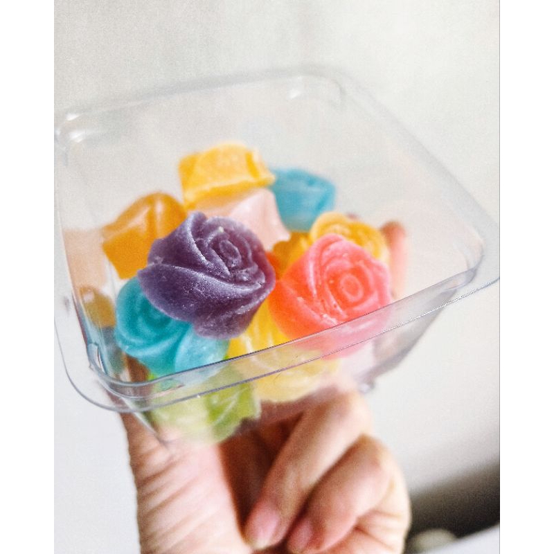 วุ้นกรอบน้ำผลไม้รวม หวานน้อย สีสันสดใส