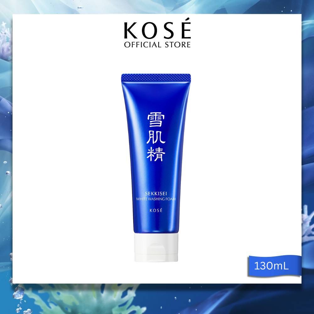 Kose Sekkisei White Washing Foam 130 Ml โคเซ่ เซกิเซ ไวท์ วอชชิ่งโฟม 130 กรัม ผลิตภัณฑ์โฟมล้างหน้าเพื่อผิวกระจ่างใส