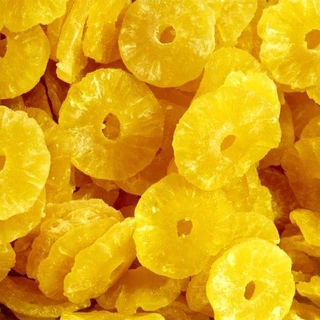 สัปปะรดอบแห้ง ผลไม้อบแห้ง เนื้อสับปะรดอบแห้ง (แบบหั่นแว่น) อร่อย หวานอมเปรี้ยว กินเพลิน พร้อมส่ง