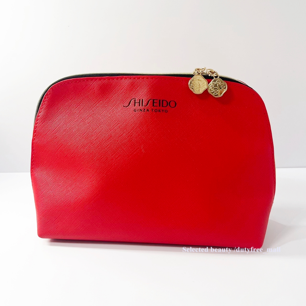 Shiseido กระเป๋าสีแดงเข้ม สวยหรู มากค่ะ