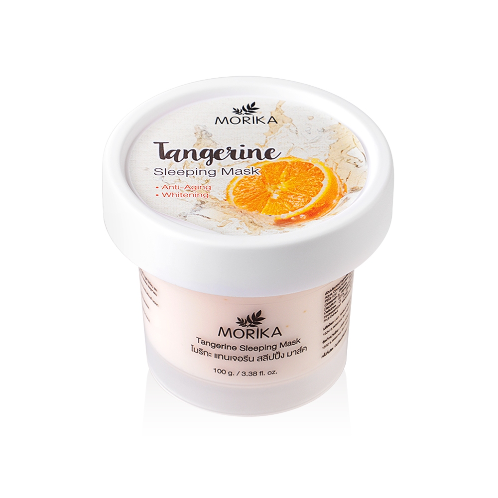 **แท้100%**Morika Tangerine Sleeping Mask 100g บำรุงผิวยามค่ำคืนกับมาสก์พอกหน้าสูตรเข้มข้นสารสกัดส้มเชจูจากประเทศเกาหลี