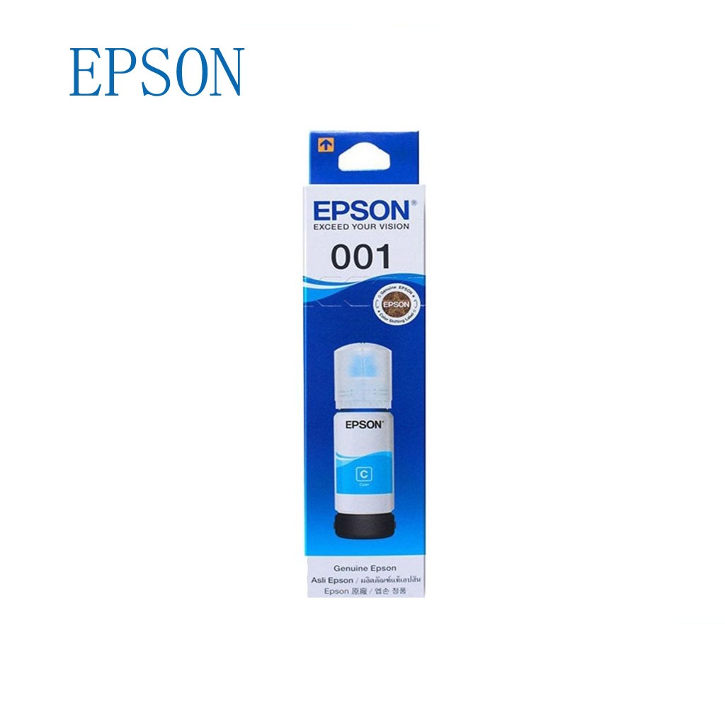 [หมึกพิมพ์] Epson 001 BK/C/M/Y เลือกสี หมึกแท้ 100% 4 สี (พร้อมกล่อง) รุ่นT03Y100/T03 Y200 L4150,L4160,L6160,L6170,L6190