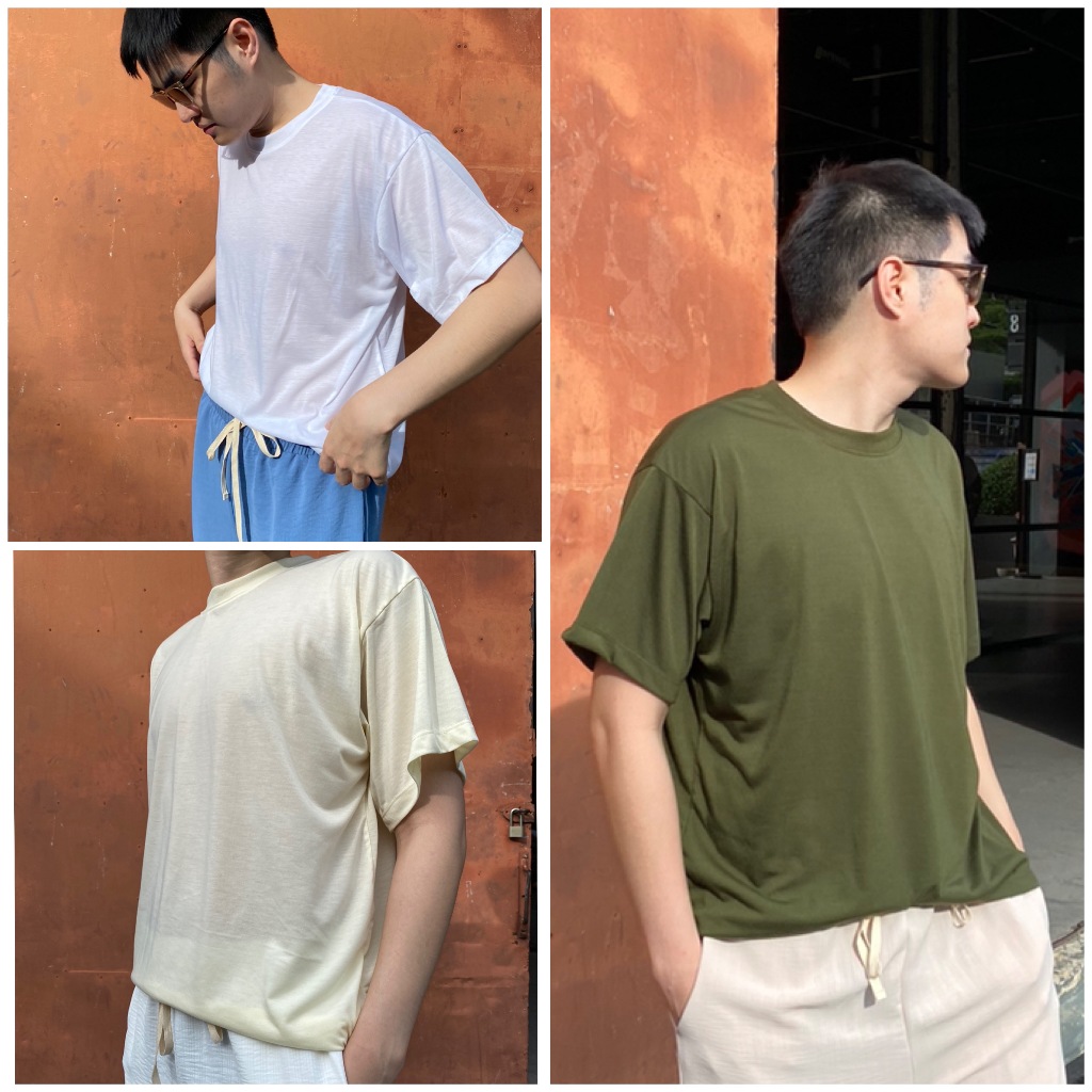 Plain T-shirt by summer market&co เสื้อยืดผ้าโปร่งใส่สบาย ค่อนข้างที่จะบาง